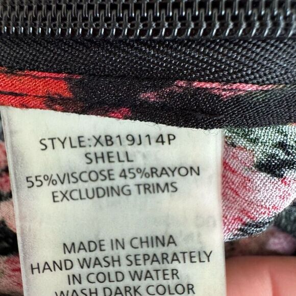 Anthropologie PLENTY TRACY REESE Laurete Floral Ruffle Wide Leg Jumpsuit size SP - Picture 7 of 10